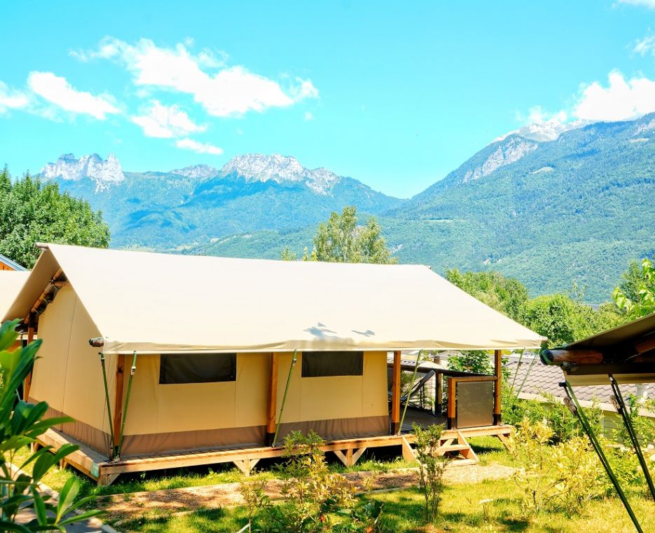 Tente Lodge Safari - vue montagnes**