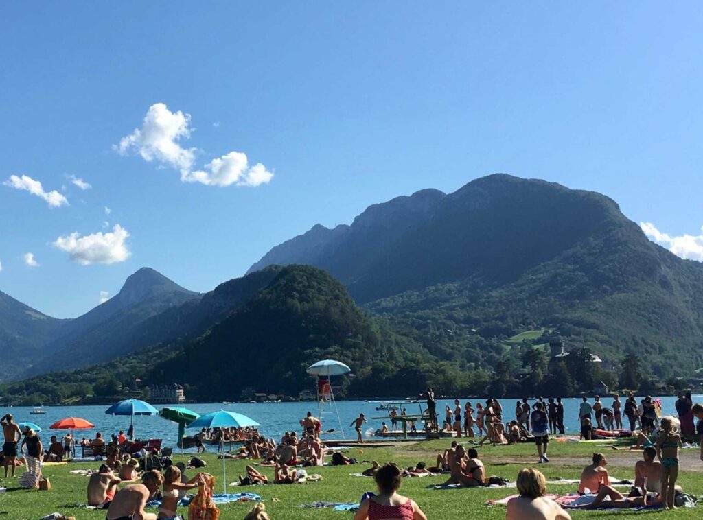 plages lac annecy