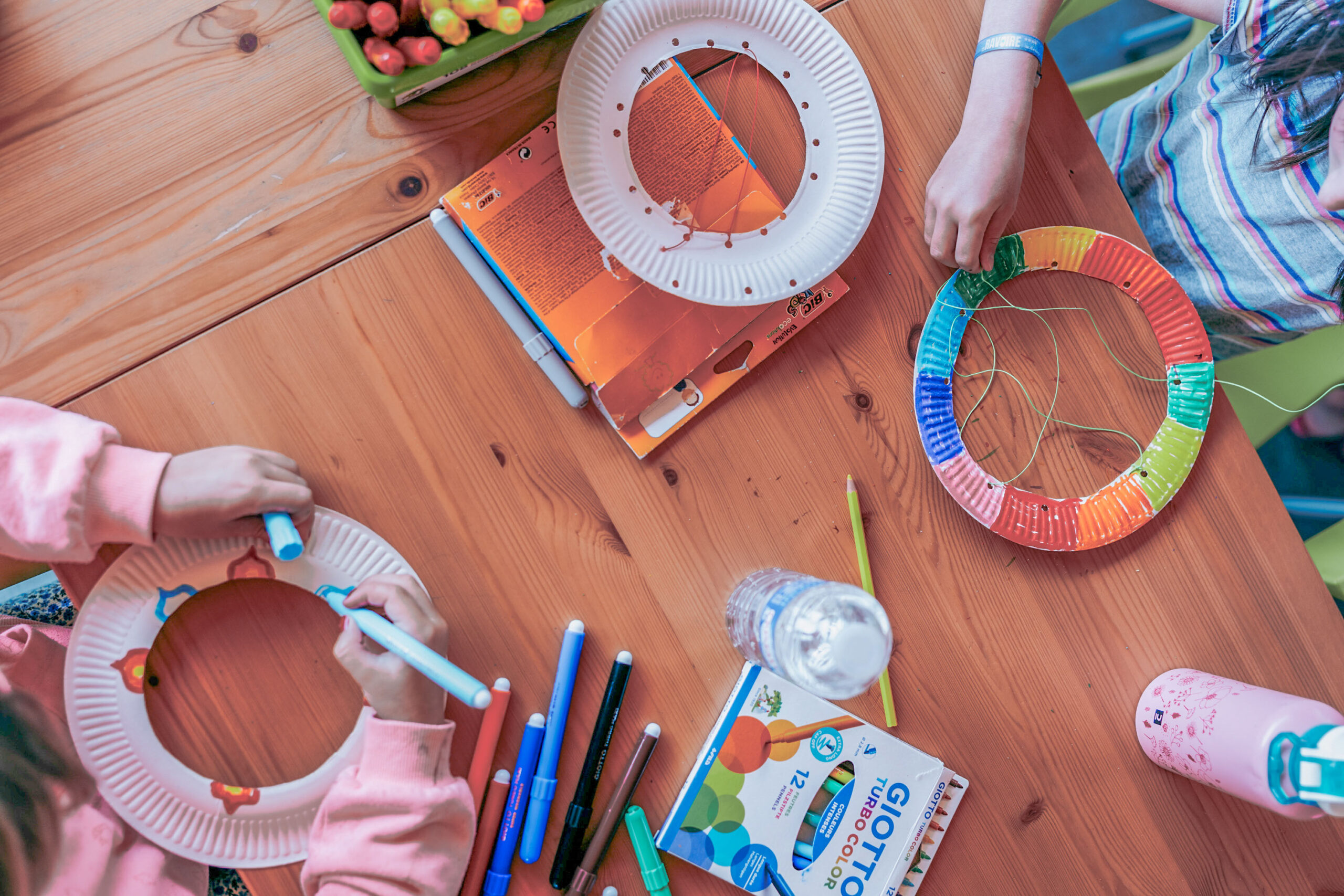 activités manuelles pour les enfants lors du séjour au camping de Lathuile