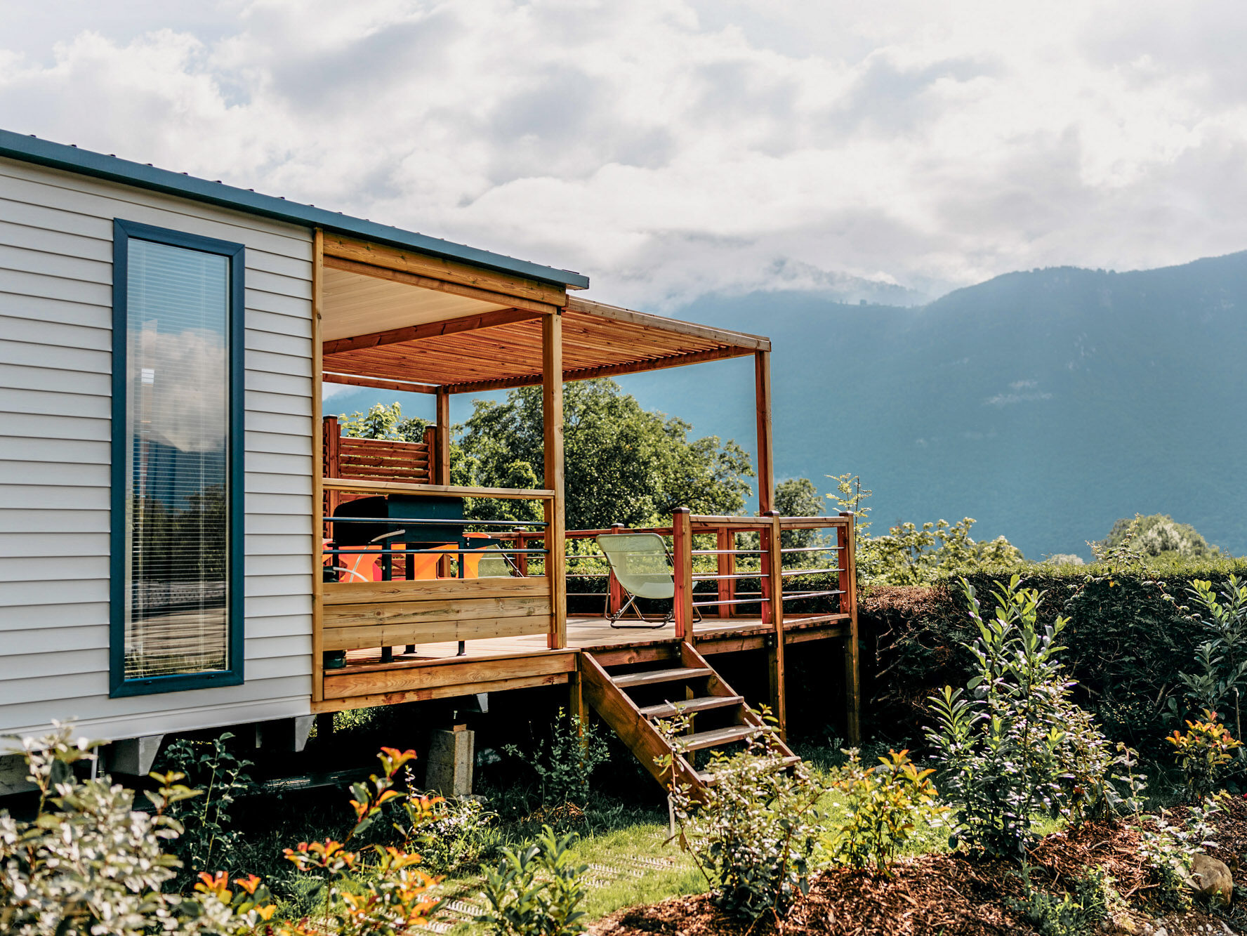 hebergement face au alpes camping vacances famille