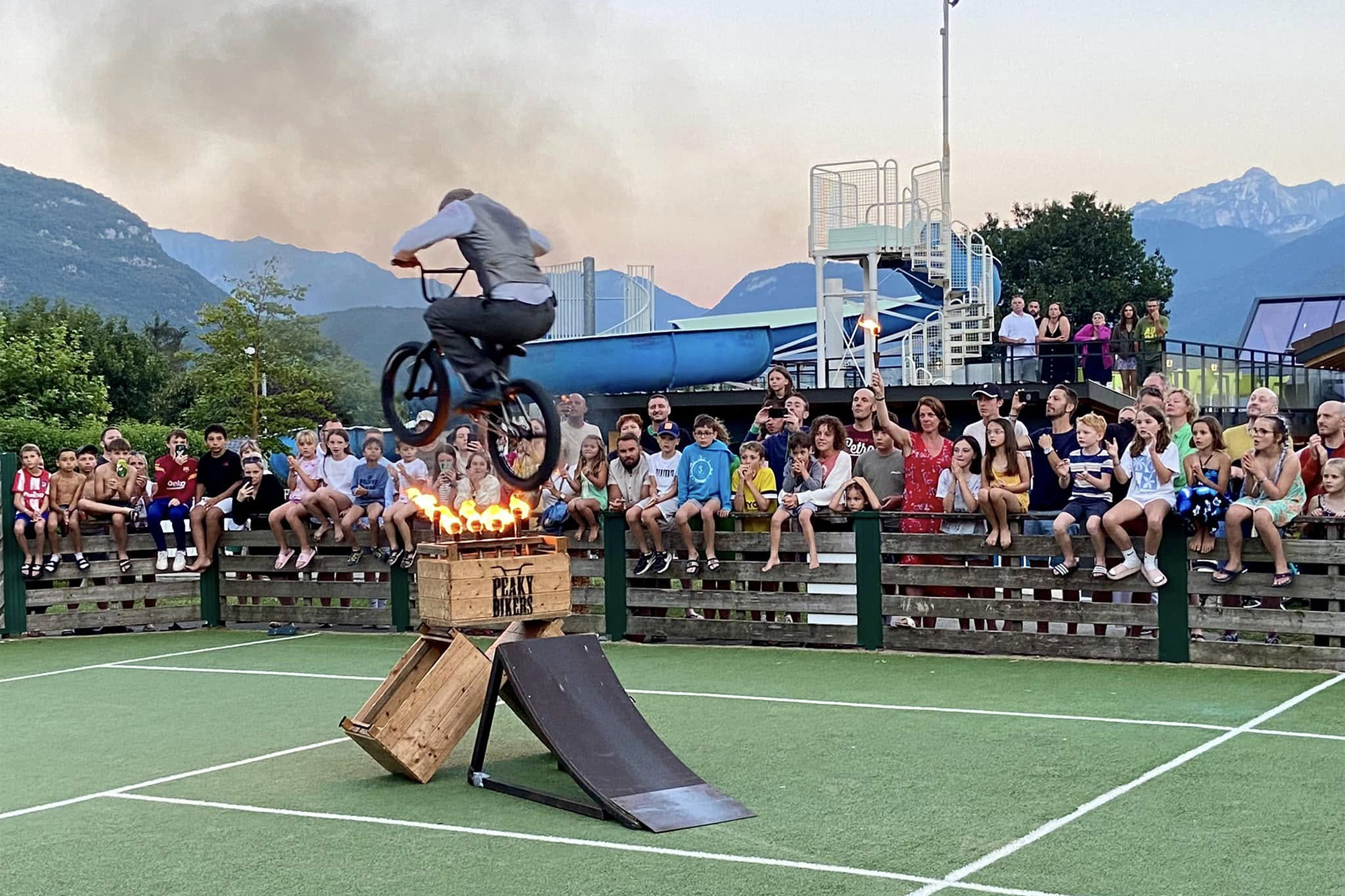 spectacle soiree bmx camping la ravoire